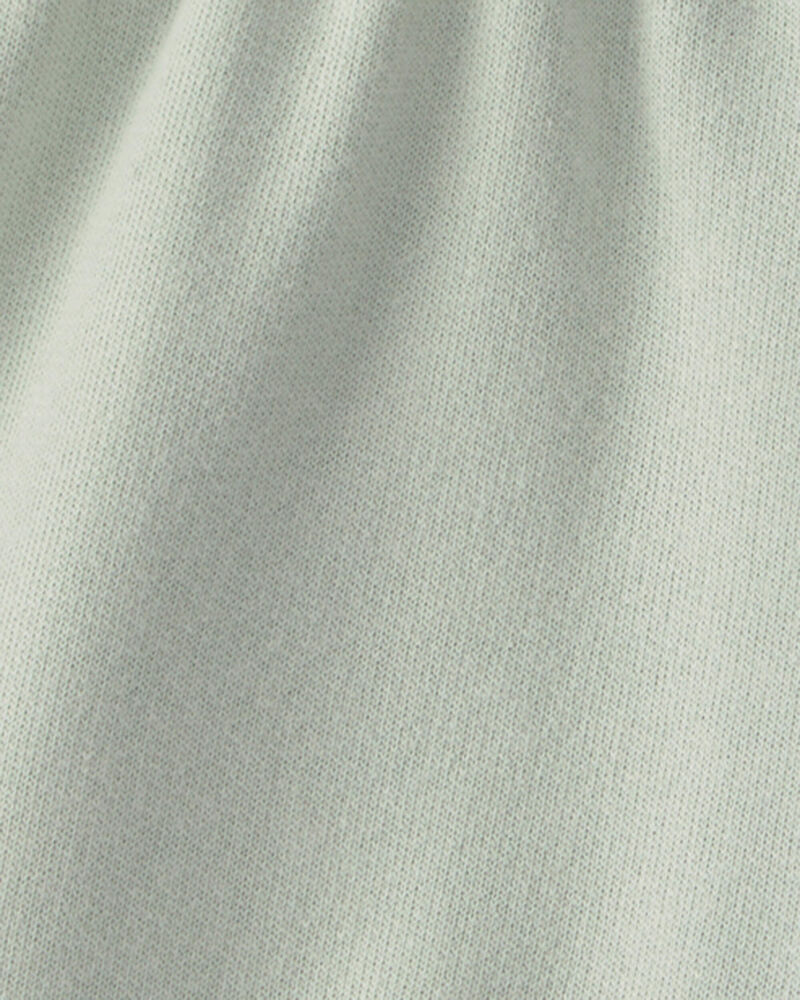 Baby Girl French Terry Shorts - Green, image 3 of 4 slides