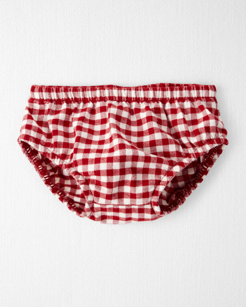 Baby Girl Organic Cotton Flannel Dress, image 3 of 6 slides
