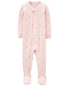 Toddler Girl 1-Piece PurelySoft Footie Pyjamas, image 6 of 8 slides