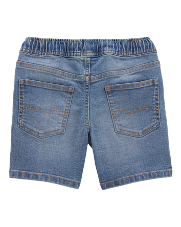 Kid Pull-On Denim Short - Blue Wash, 