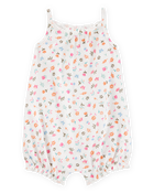 Baby Girl Floral Cotton Romper, image 1 of 3 slides