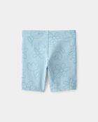 Tout-petit fille - Short de cycliste, fleurs et coccinelles - Bleu, image 2 sur 3 diapositives
