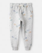 Toddler Boy 2-Piece Helicopter Quilted Hoodie & Pant Set - Grey, image 2 of 4 slides