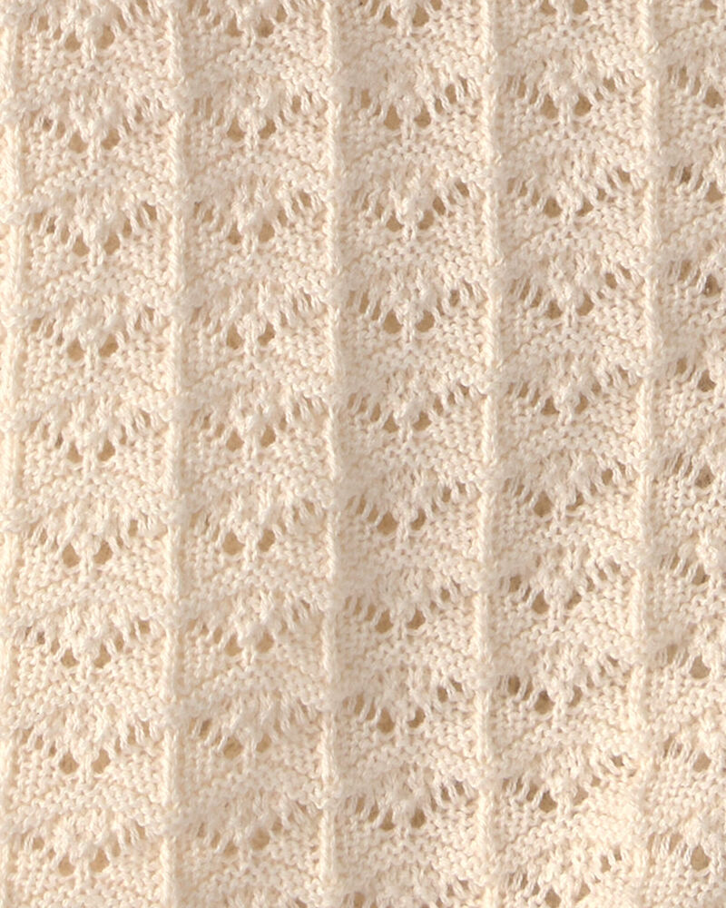 Filles - Cardigan boutonn&eacute; en tricot - Cr&egrave;me, image 2 sur 2 diapositives