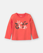 Toute-petit fille - T-shirt manches longues &agrave; motif &laquo;Hey Ghoul&raquo; - Orange, image 1 sur 2 diapositives