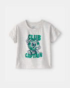 Baby Boy 'Club Captain' Graphic Tee - Grey, image 1 of 4 slides