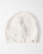 Baby Organic Cotton Sweater Knit Cap, image 1 of 3 slides