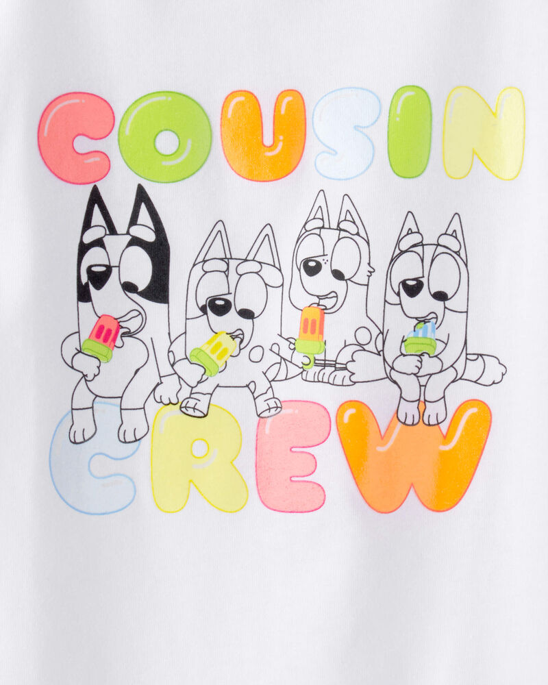 Toddler Bluey&trade; Graphic Tee - White, image 3 of 3 slides
