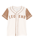 Toddler Legend Baseball Button-Down Vintage Tee, image 1 of 3 slides