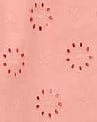 Toddler Eyelet Flutter Jumpsuit - Pink, image 2 of 4 slides