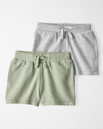 Toddler 2-Pack Organic Cotton Shorts, 