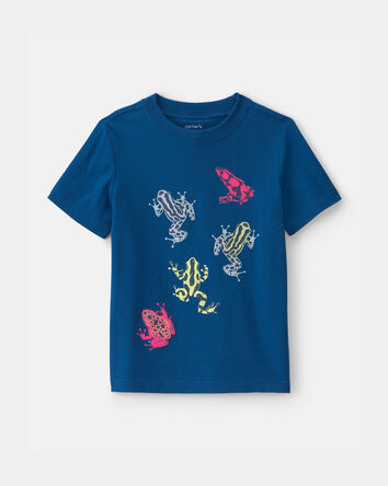 Toddler Boy Tropical Frog Graphic Tee - Blue, 