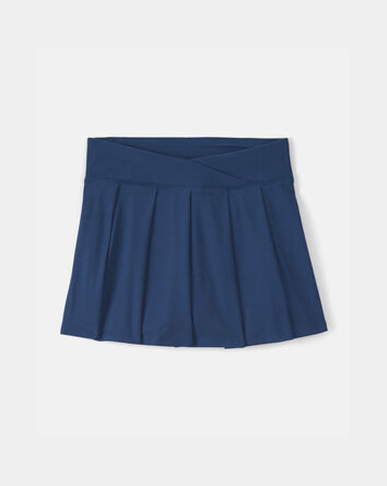 Girls Pleated Active Skort - Blue, 