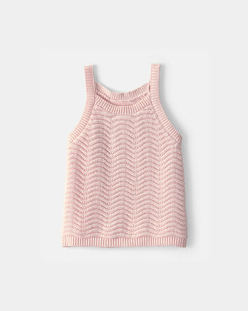 Tout-petit fille - D&eacute;bardeur en tricot - Rose, 