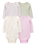 Baby 4-Pack Original Long-Sleeve Bodysuits, image 1 of 6 slides