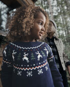 Tout-petit - Chandail tricot motif jacquard en coton biologique, image 2 sur 4 diapositives