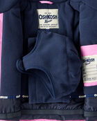 Toddler Girl 2-Piece Taslan Snowsuit Set - Pink
, image 4 of 13 slides