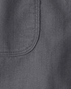 Boys Twill Shorts - Grey, image 3 of 4 slides