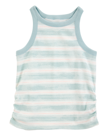 Enfant Débardeur rayé côtelé - Vert, 