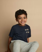 Tout-petit - T-shirt &agrave; manches roul&eacute;s &laquo;Here I Come&raquo; - Bleu marine, image 3 sur 5 diapositives