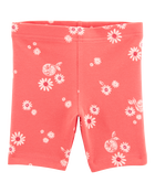 Toddler Girl Floral Bike Shorts, image 1 of 4 slides