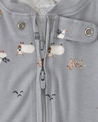 B&eacute;b&eacute; - Pyjama ajust&eacute; 1-pi&egrave;ce PurelySoft &agrave; motif d&rsquo;Halloween &ndash; Gris, image 4 sur 7 diapositives