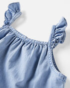 Filles - Robe en chambray de coton biologique, image 5 sur 5 diapositives