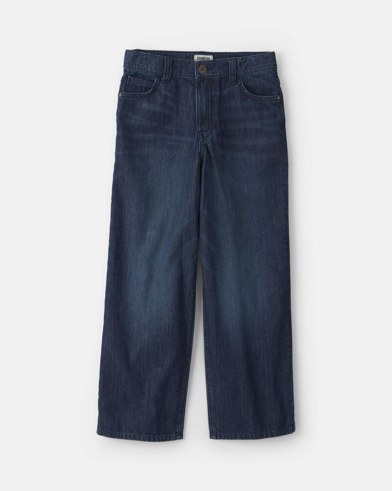 Boys Denim Baggy Jeans - Dark Wash, image 1 of 8 slides