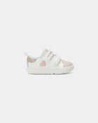 B&eacute;b&eacute; fille - Chaussures d&eacute;contract&eacute;es Every Step&reg; &agrave; c&oelig;urs - Blanc/Beige, image 2 sur 6 diapositives