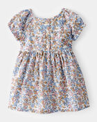 Baby Smocked Floral Print Dress, image 2 of 5 slides