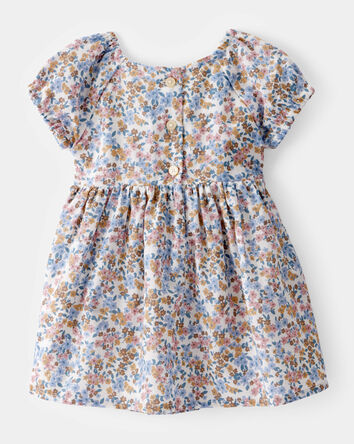 Baby Smocked Floral Print Dress, 