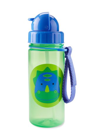 Bouteille ZOO &agrave; paille - 13 oz - Dino, 