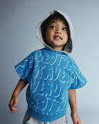 Toddler Raglan Tee in Otter Avenue Print - Turquoise, image 4 of 6 slides