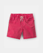 Tout-petit gar&ccedil;on - Short en serg&eacute; extensible - Rouge, image 1 sur 3 diapositives