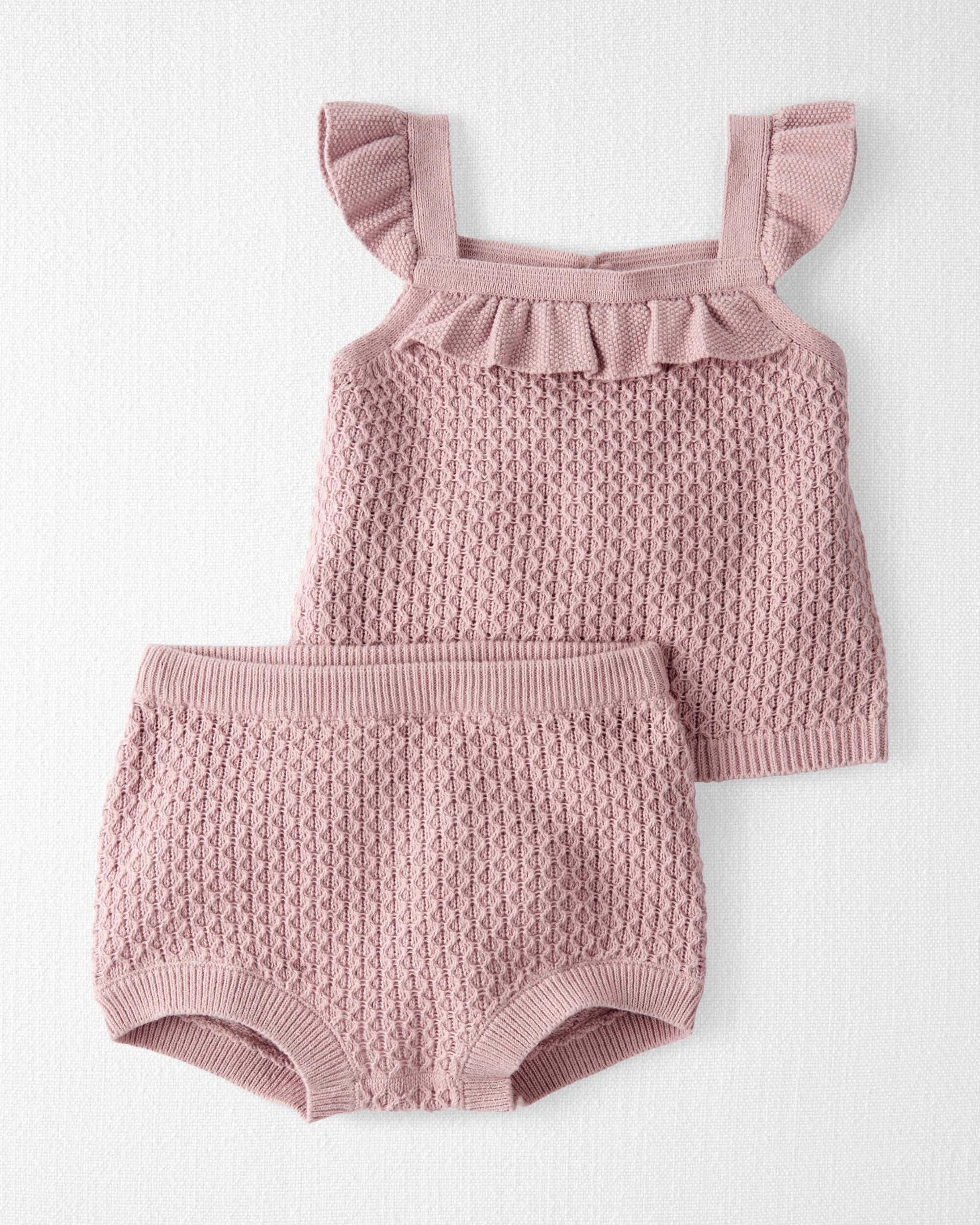 2 Piece Organic Cotton Sweater Knit Set