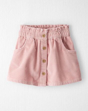 Toddler Girl Organic Cotton Corduroy Skirt, 