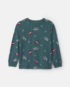 Boys Christmas Gaming Long-Sleeve Tee - Green, image 1 of 3 slides