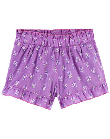 Floral Poplin Shorts, 