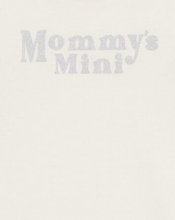 Bébé Cache-couche à manches courtes « Mommy’s mini » - Crème, 