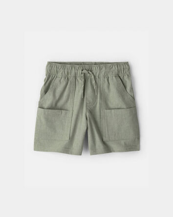 Baby Boy Woven Pocket Shorts - Green, 