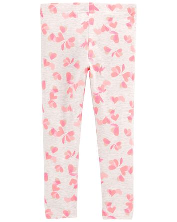 Baby Heart-Print Stretch Leggings, 
