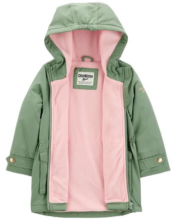 Baby Olive Fleece-Lined Lightweight Jacket, 