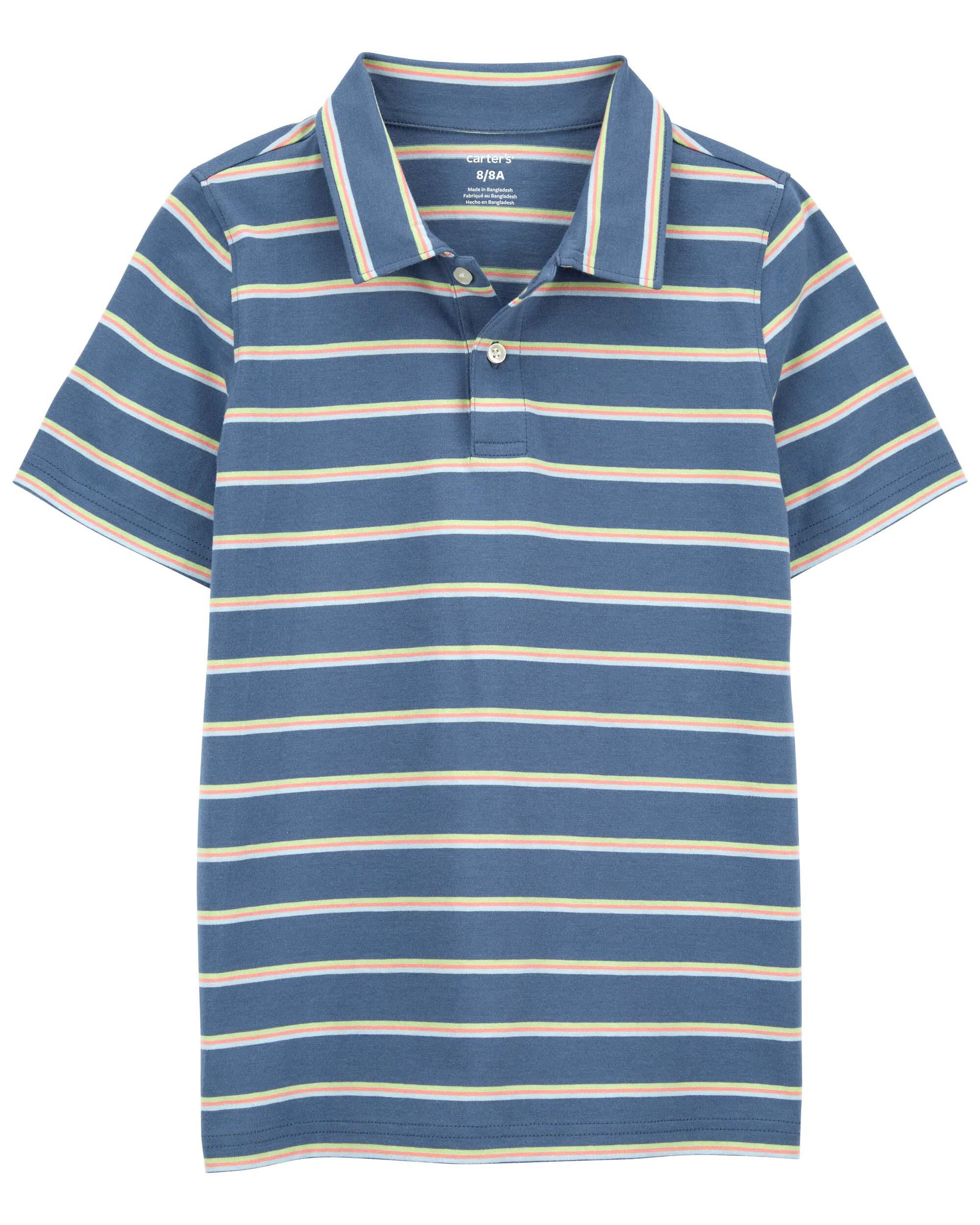 Boys striped sales polo shirt