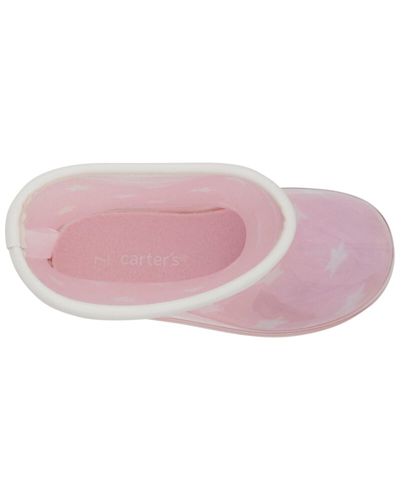Toddler Star Print Rain Boots, image 4 of 7 slides