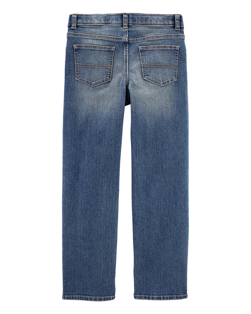 Boys Medium Faded Wash Classic Jeans, image 3 of 7 slides