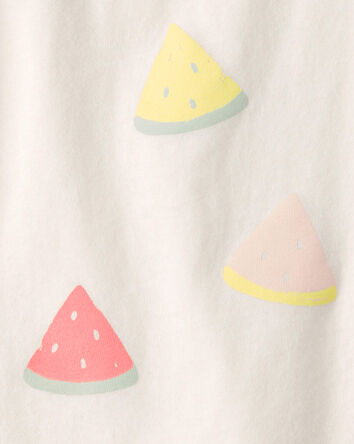 Toddler Girl Watermelon Graphic Tee - Cream, 