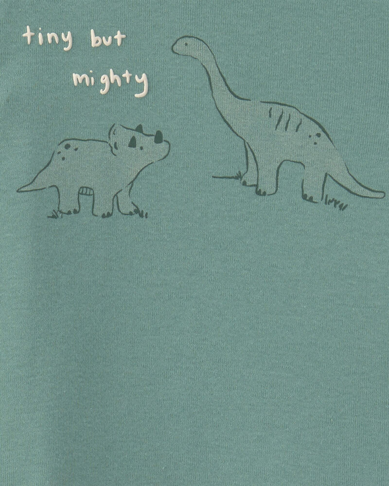 B&eacute;b&eacute; gar&ccedil;on - Ensemble 4 pi&egrave;ces &agrave; motif dinosaure &ndash; Vert/ivoire, image 5 sur 7 diapositives