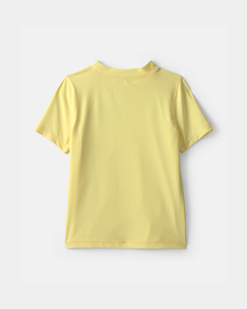 Boys Van Solid Short-Sleeve Rashguard - Yellow, image 2 of 4 slides