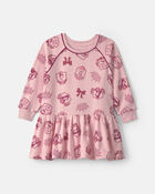 Toddler Girl Disney&copy; Princess Long-Sleeve Dress - Pink, image 1 of 3 slides