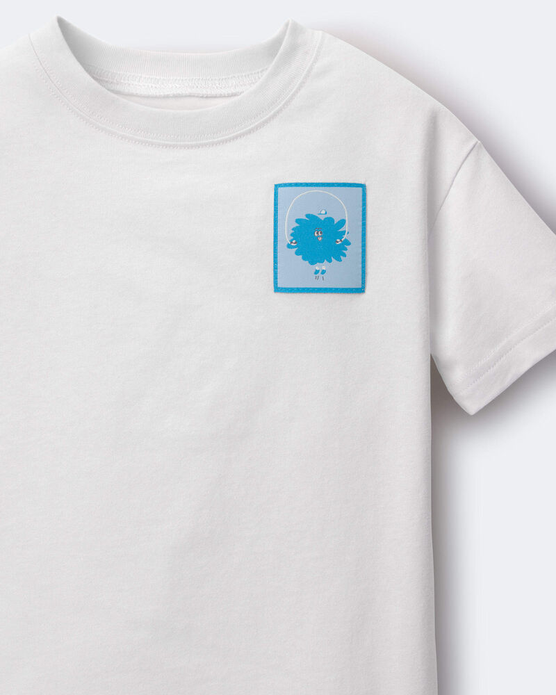 Toddler Squish Relaxed Graphic Tee - Light Grey, image 6 of 6 slides